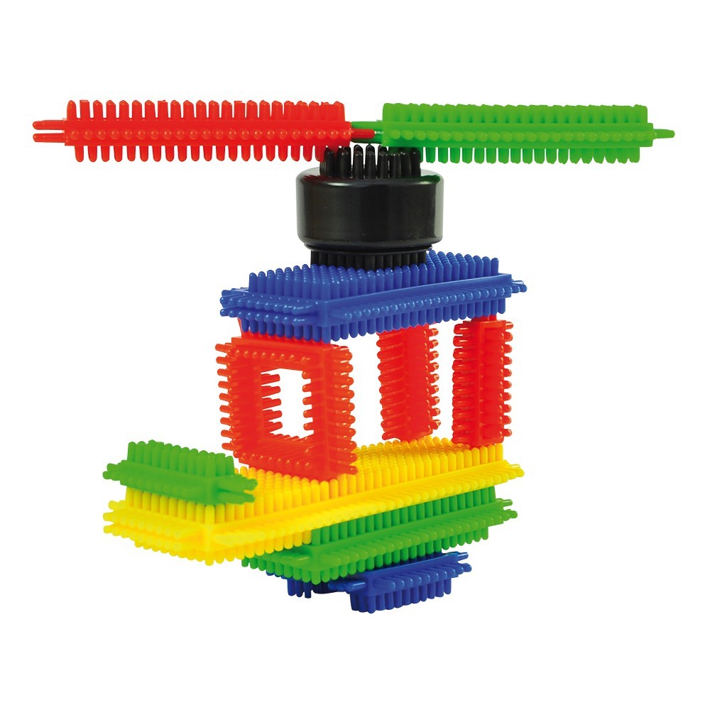 Noppen Bausteine aus Kunststoff 108 Teile mit Aufbewahrungsbox von